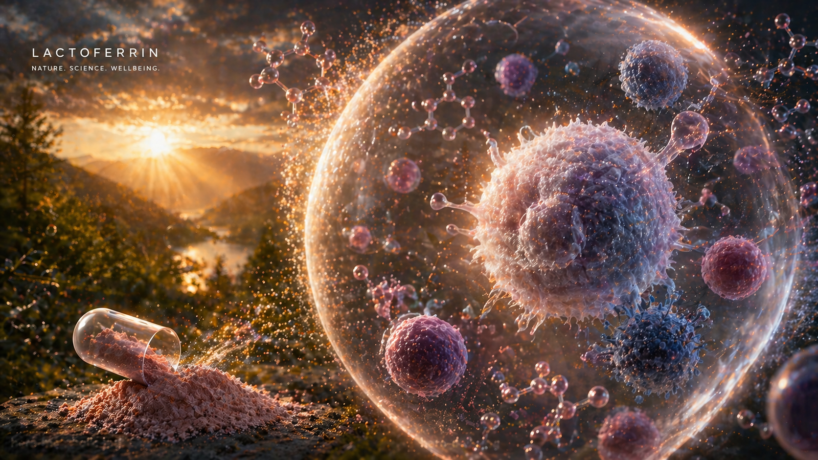 Lactoferrin immune support research composition