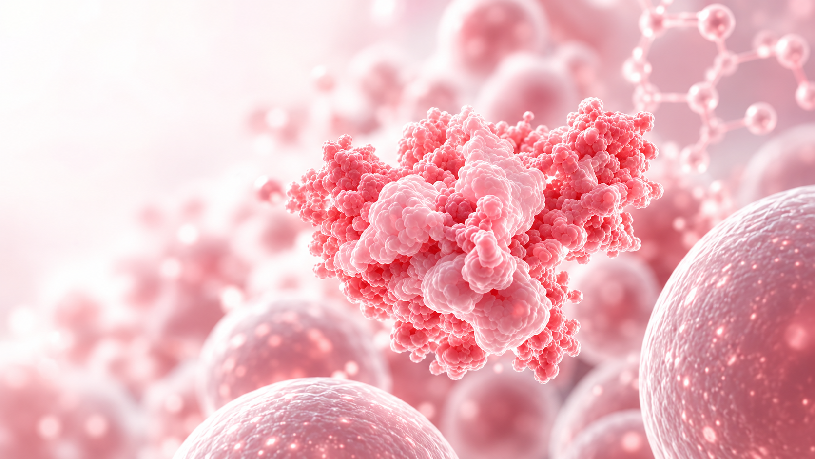 Lactoferrin molecular illustration