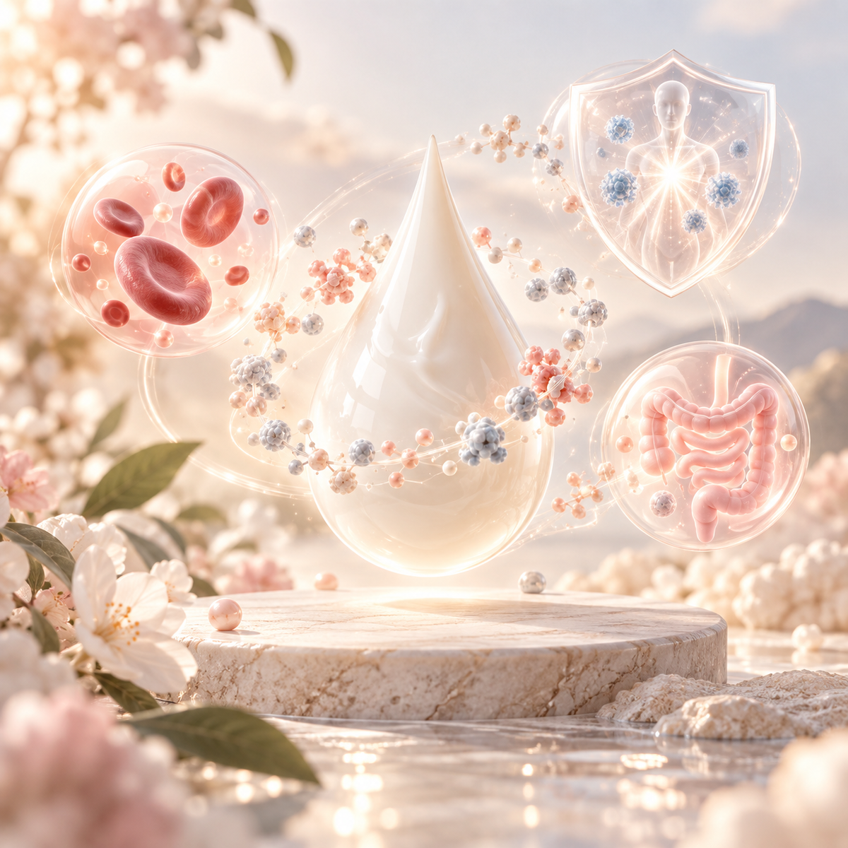 Lactoferrin in milk, supporting iron, immune and gut health